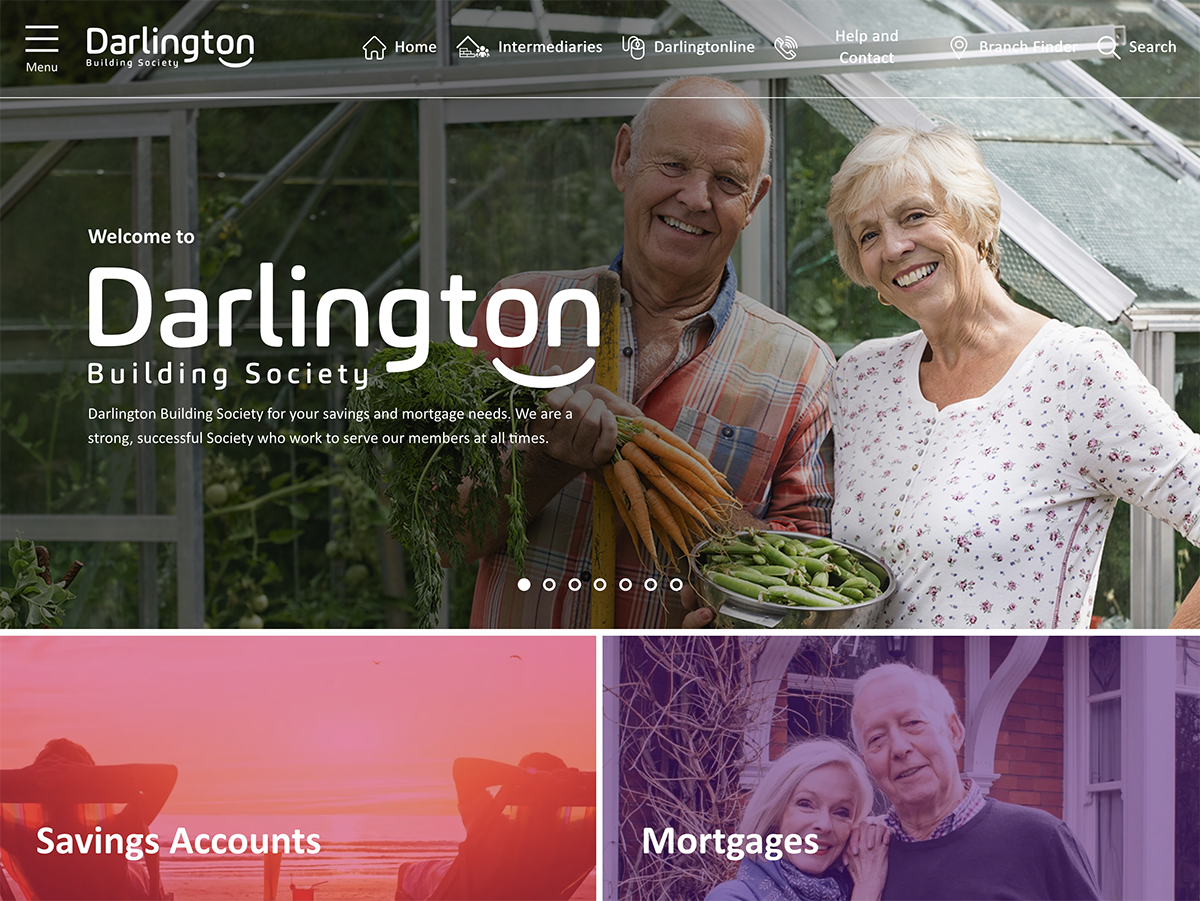 Darlington Building Society website